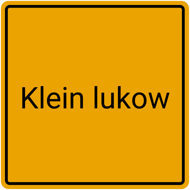Meldebestätigung Klein Lukow